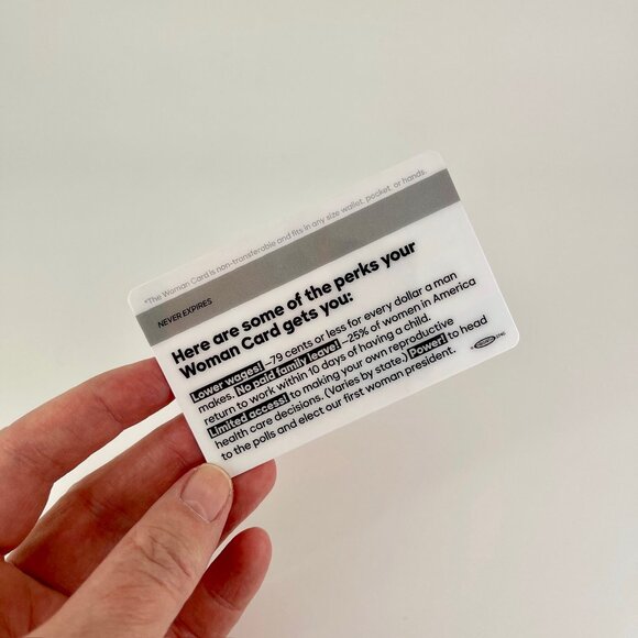 2016 THE OFFICIAL HILARY CLINTON FOR AMERICA WOMAN CARD . DEAL ME IN . DEMOCRAT - Picture 5 of 11